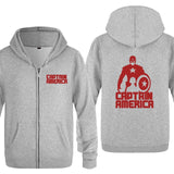 White Captain America Hoodie