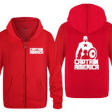 White Captain America Hoodie