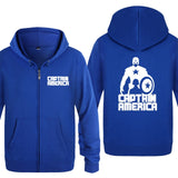 White Captain America Hoodie