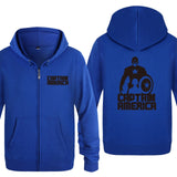 White Captain America Hoodie