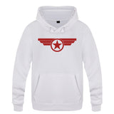 White Captain America Hoodie