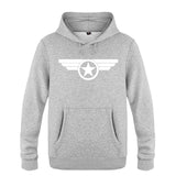 White Captain America Hoodie