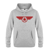 White Captain America Hoodie