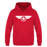 White Captain America Hoodie