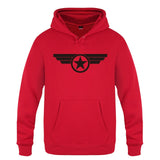 White Captain America Hoodie