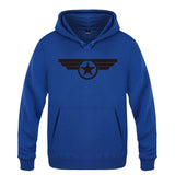 White Captain America Hoodie