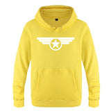 White Captain America Hoodie