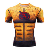 New Comic Superhero Compression Shirt Captain America Iron Man Fit Tight G Ym Bodybuilding T Shirt