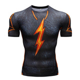 New Comic Superhero Compression Shirt Captain America Iron Man Fit Tight G Ym Bodybuilding T Shirt