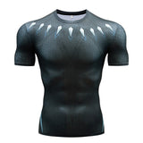 New Comic Superhero Compression Shirt Captain America Iron Man Fit Tight G Ym Bodybuilding T Shirt