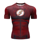 New Comic Superhero Compression Shirt Captain America Iron Man Fit Tight G Ym Bodybuilding T Shirt