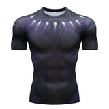 New Comic Superhero Compression Shirt Captain America Iron Man Fit Tight G Ym Bodybuilding T Shirt