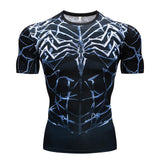 New Comic Superhero Compression Shirt Captain America Iron Man Fit Tight G Ym Bodybuilding T Shirt