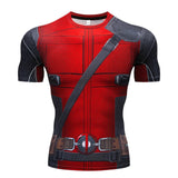 New Comic Superhero Compression Shirt Captain America Iron Man Fit Tight G Ym Bodybuilding T Shirt